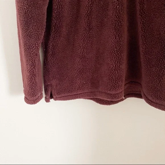 True Grit Pebble Pile 1/4 Zip PulloverVintage Wine